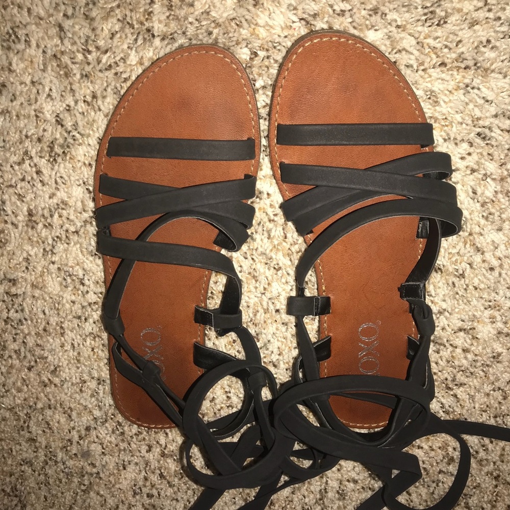 Lace up sandals